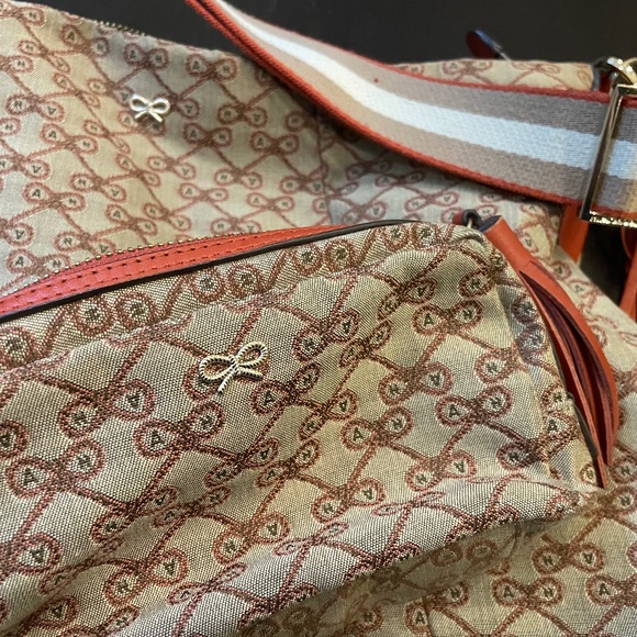 Vintage Anya Hindmarch Monogram Shoulder Bag with Pouch - Picture 4 of 7